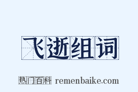 飞逝组词是什么意思的图片